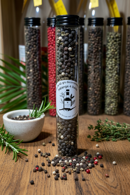 Mélange 4 baies —  tube en verre