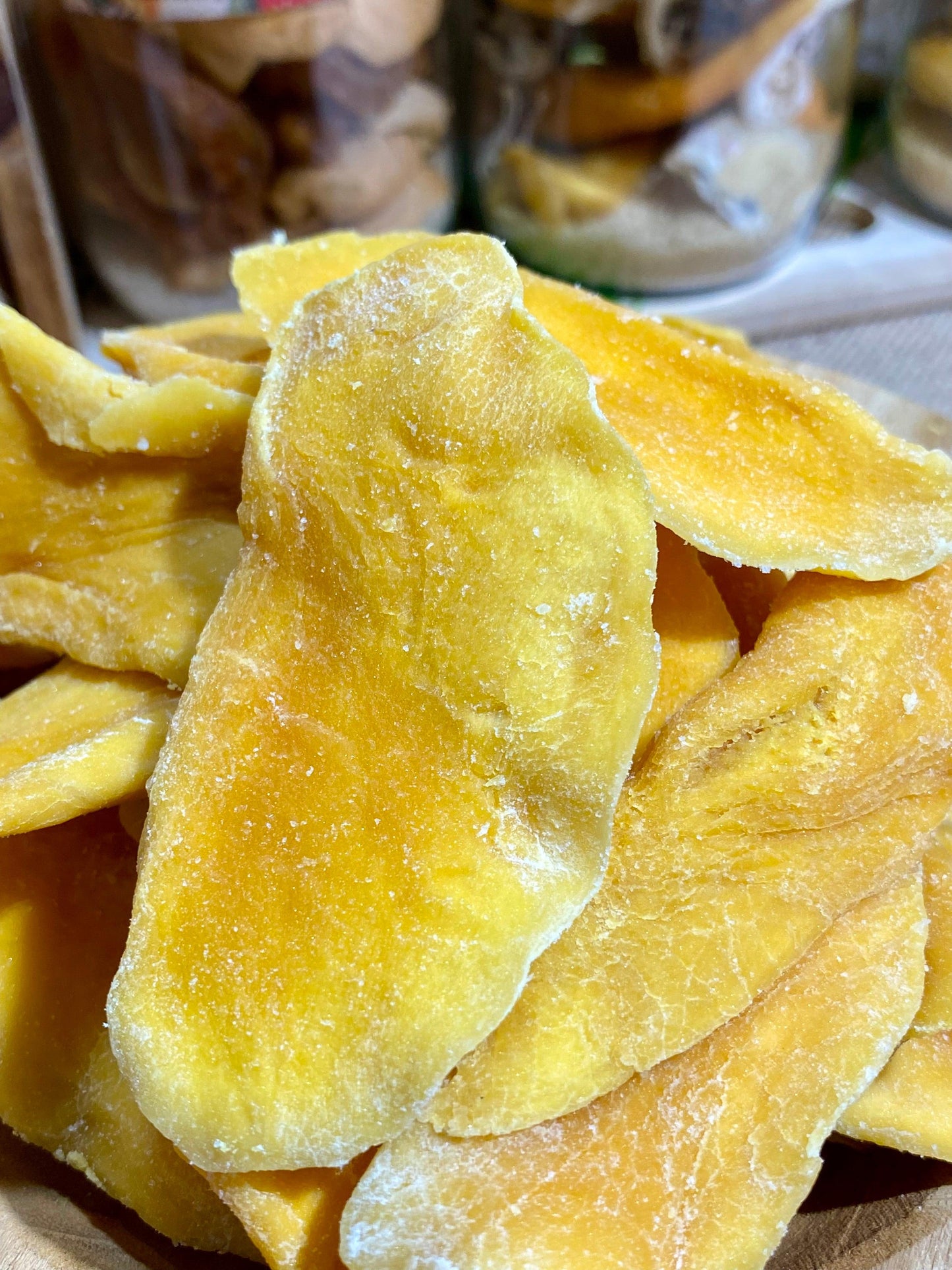 Mangue déshydratée en lamelles pour cuisine maison