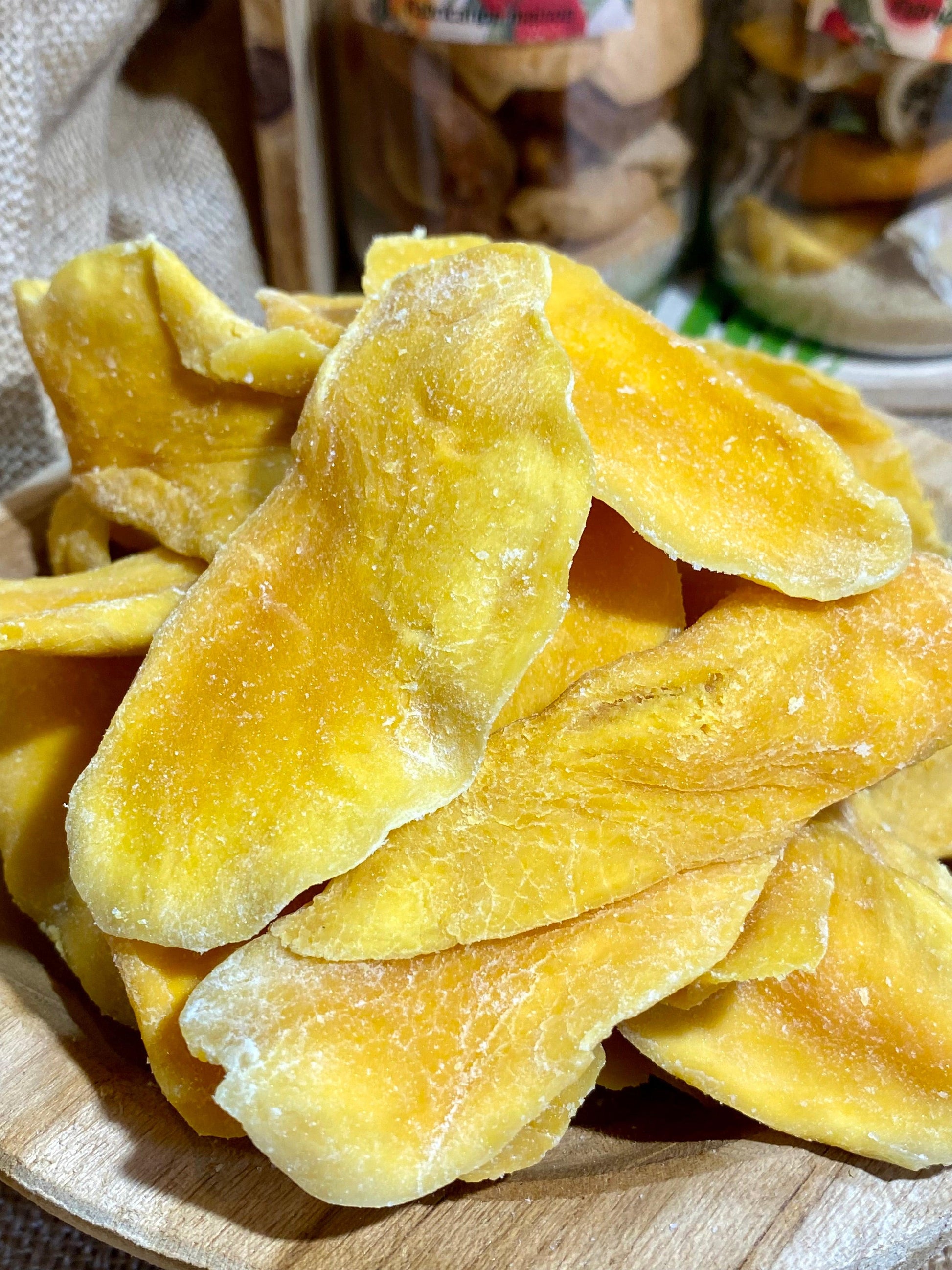 Mangue déshydratée en lamelles pour recettes et snacks