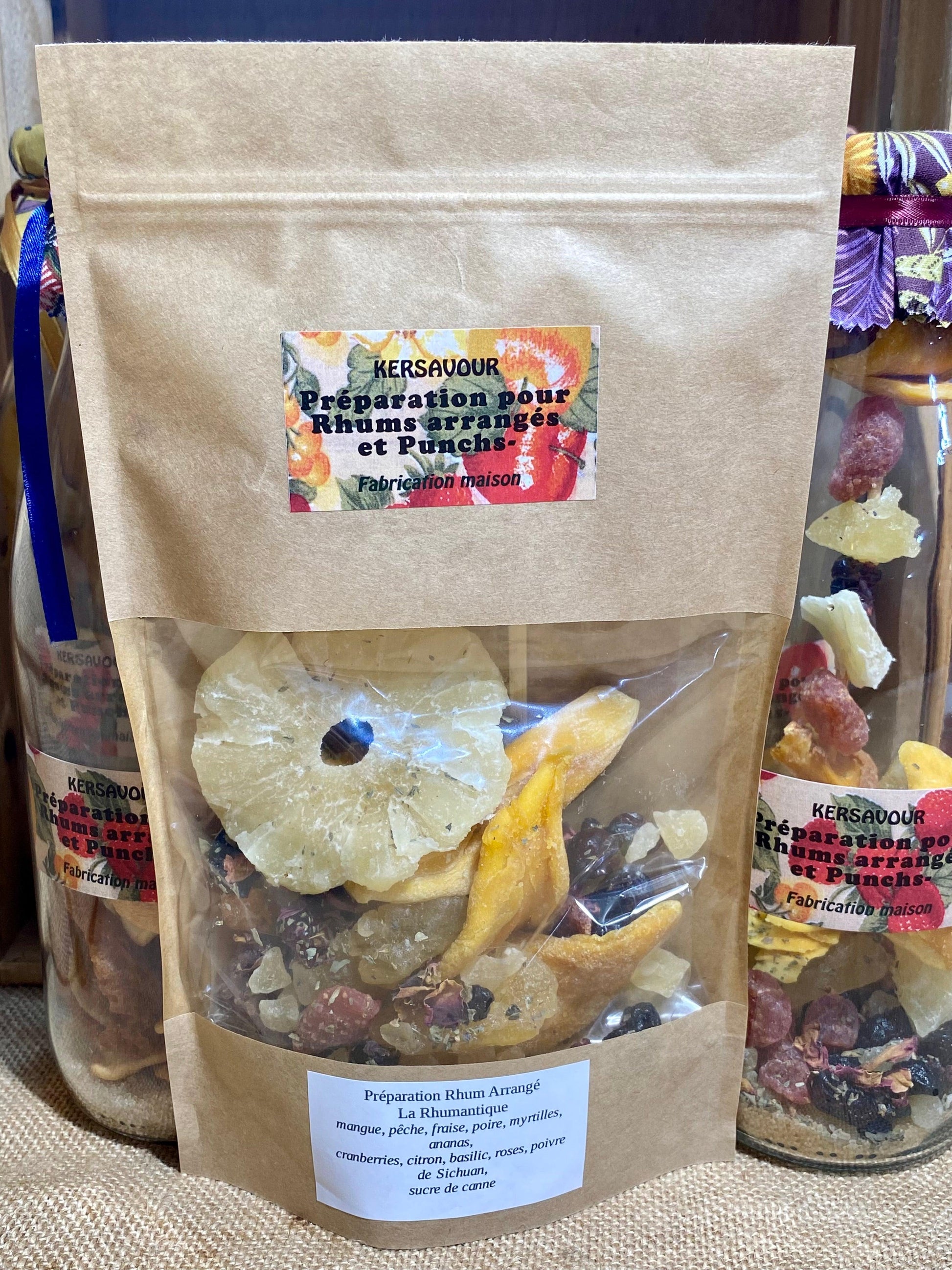 fruits séchés et épices du sachet rhum arrangé La Rhumantique