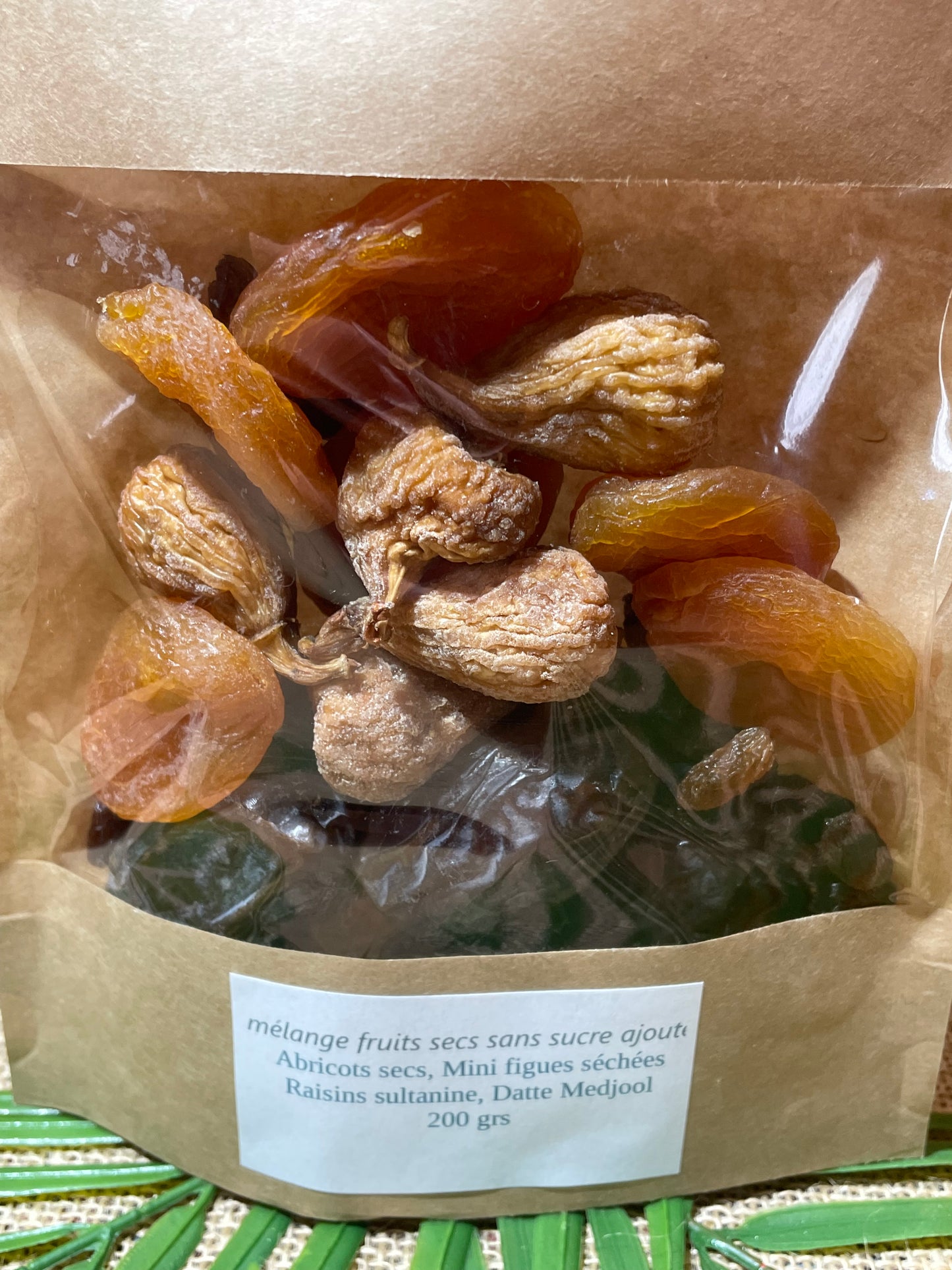 Sachet mélange fruits secs sans sucre ajouté Décors et Âmes