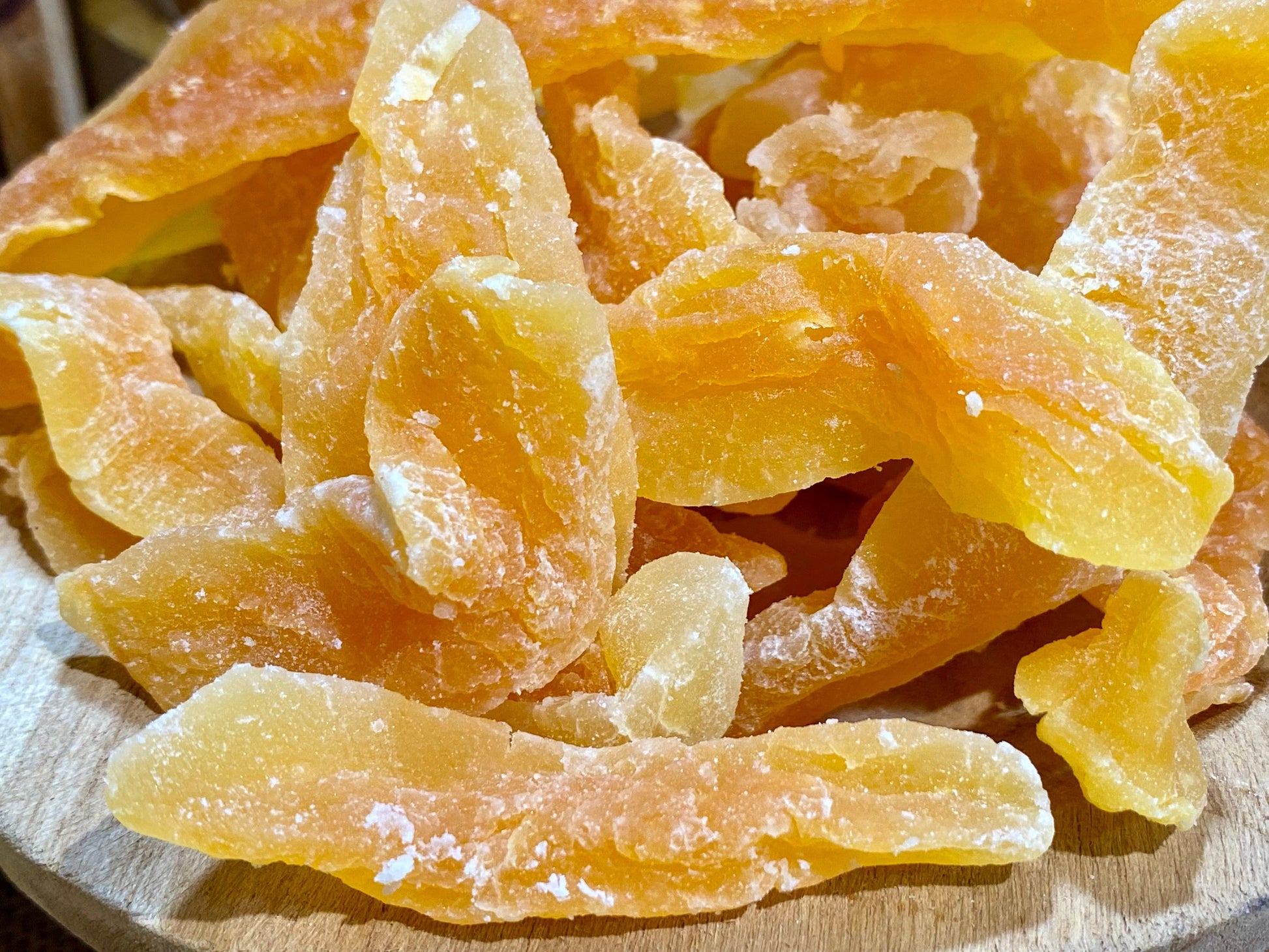 melon déshydraté en tranches  prêtes à consommer