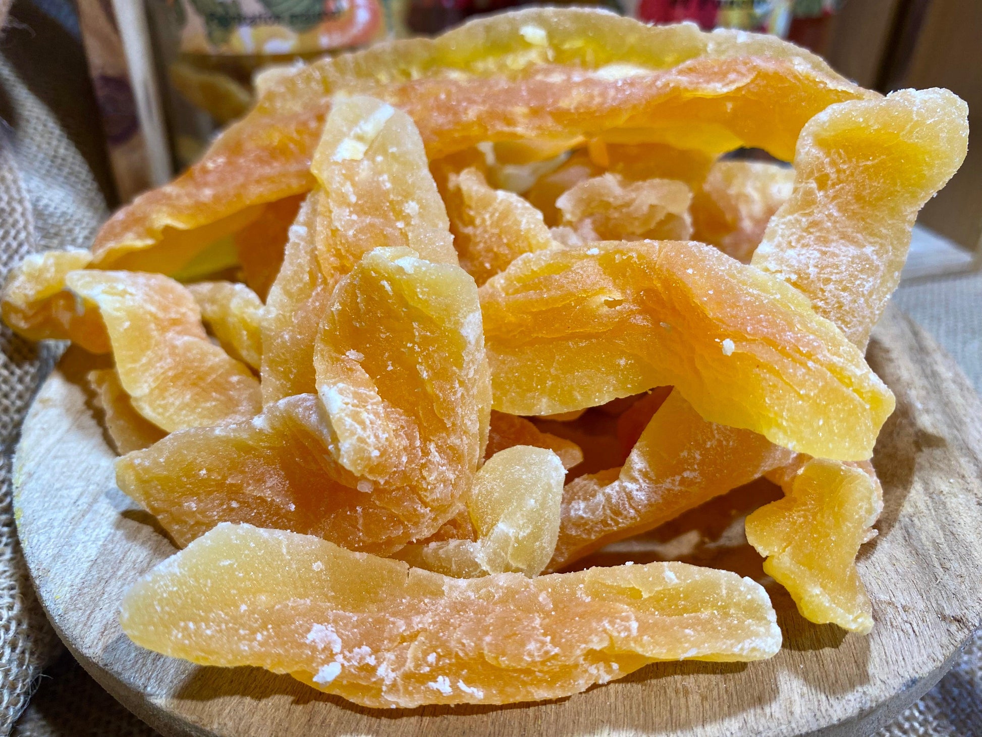 Tranches de melon déshydraté naturel – snack fruité sucré et moelleux