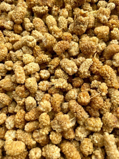 mûres blanches séchées vendues en vrac au kilo