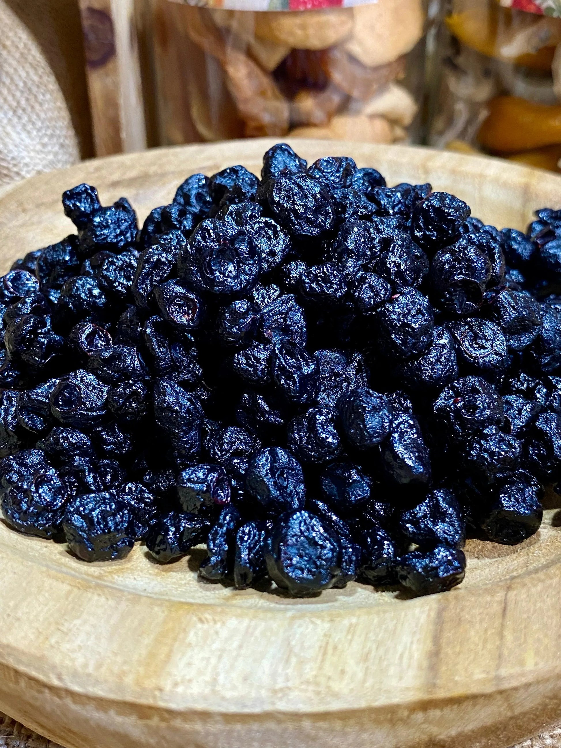 myrtilles séchées snack sain riche en antioxydants