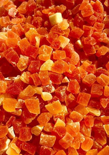 Papaye cube déshydratée pour usage professionnel