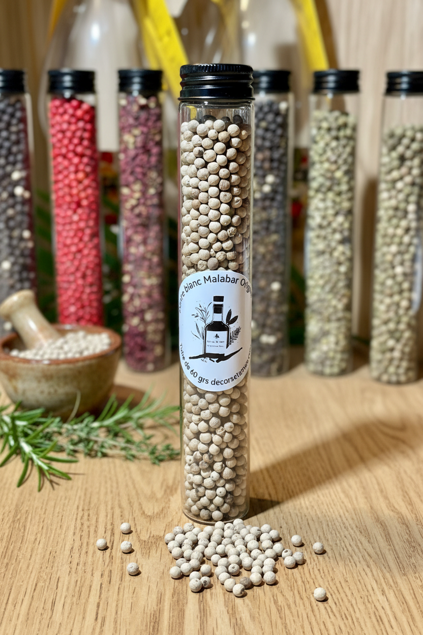 Poivre Blanc Malabar Inde — Ambiance tube