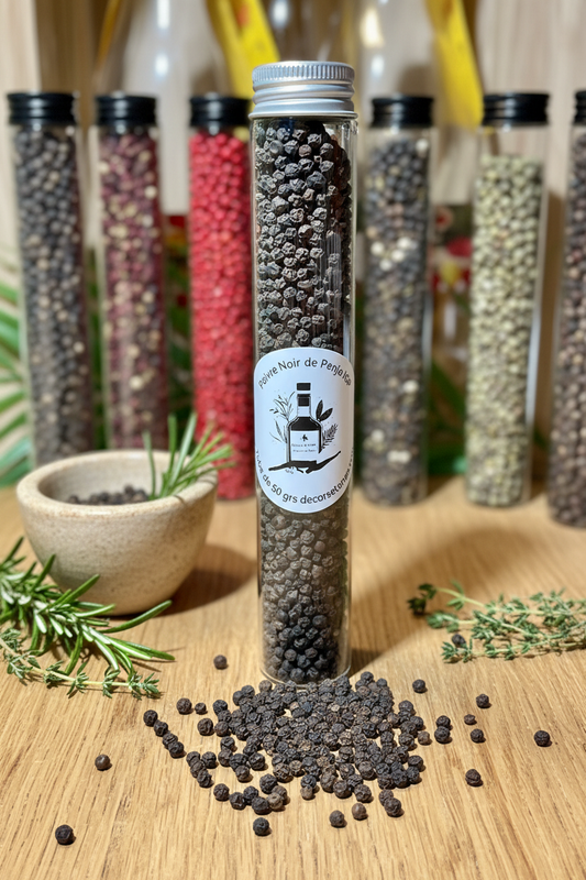 Poivre Noir de Penja IGP — Ambiance tube