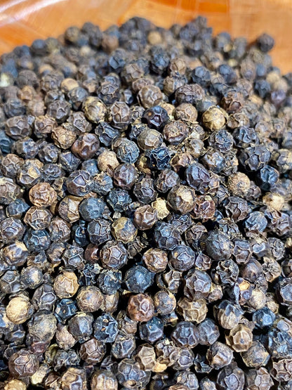 Poivre Tellicherry en grains, origine côte de Malabar, Inde