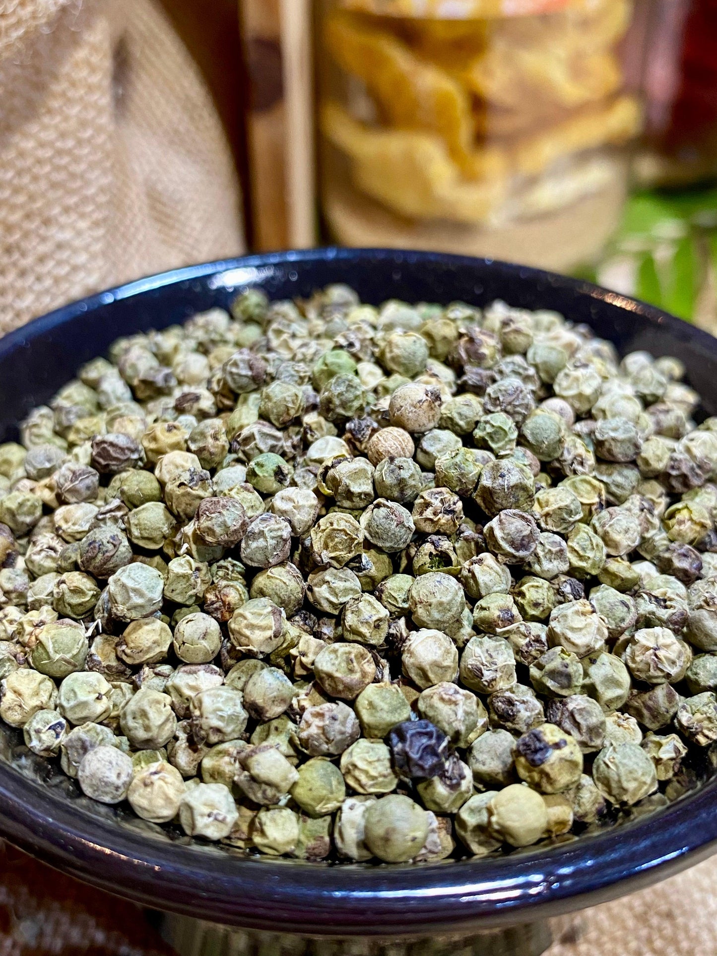 Poivre vert déshydraté en grains – épice aromatique naturelle en sachet