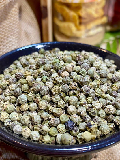 Poivre vert déshydraté en grains – épice aromatique naturelle en sachet