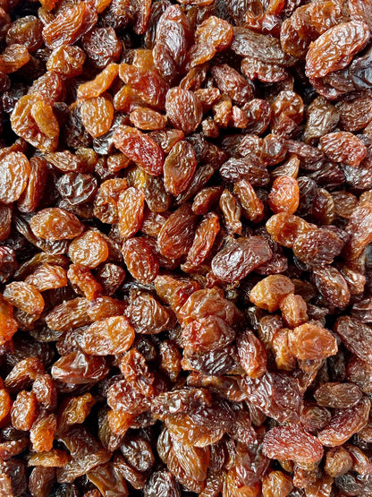 raisin sec Sultanine Décors & Âmes – raisins secs dorés moelleux, naturellement sucrés et riches en fibres, parfaits comme snack sain ou ingrédient pour recettes sucrées et salées