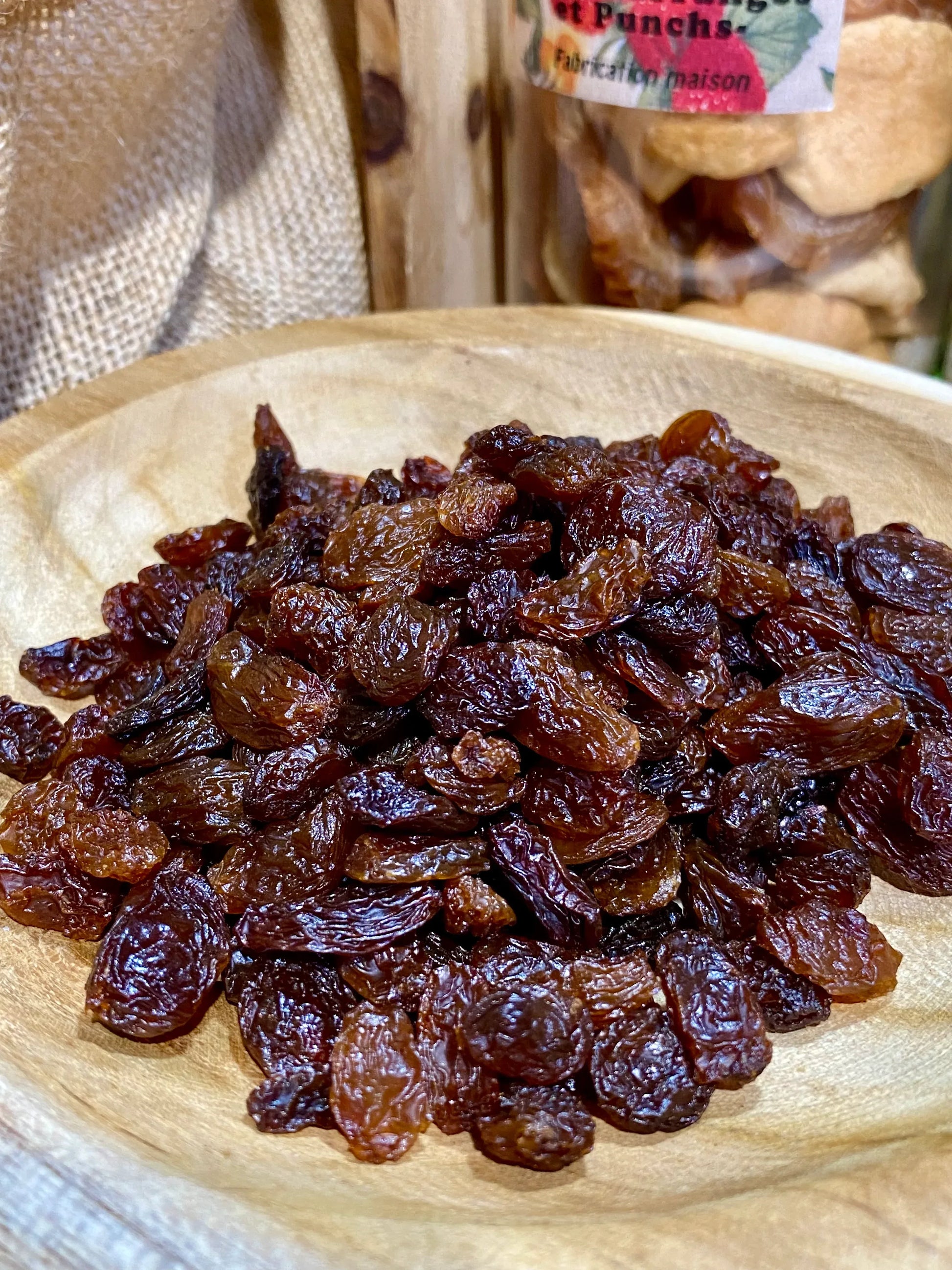 Raisin sec Sultanine fruits secs moelleux naturel