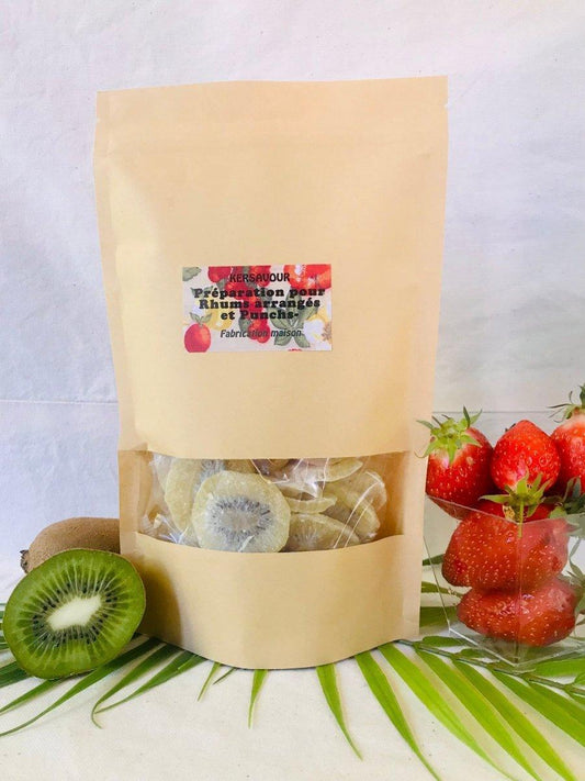 Sachet de préparation pour rhum arrangé fraises et kiwi - Décors et Âmes