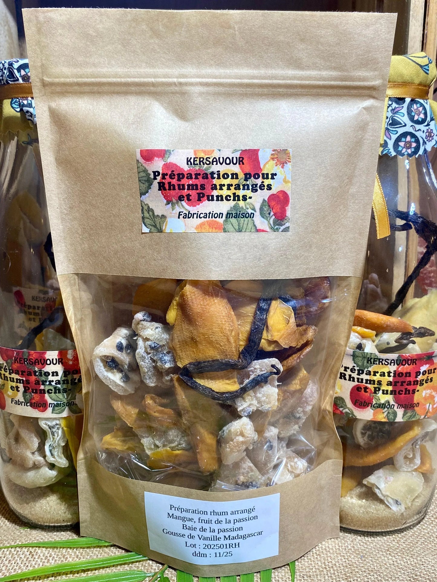 Sachet rhum arrangé mangue passion préparation pour 1 litre de rhum maison