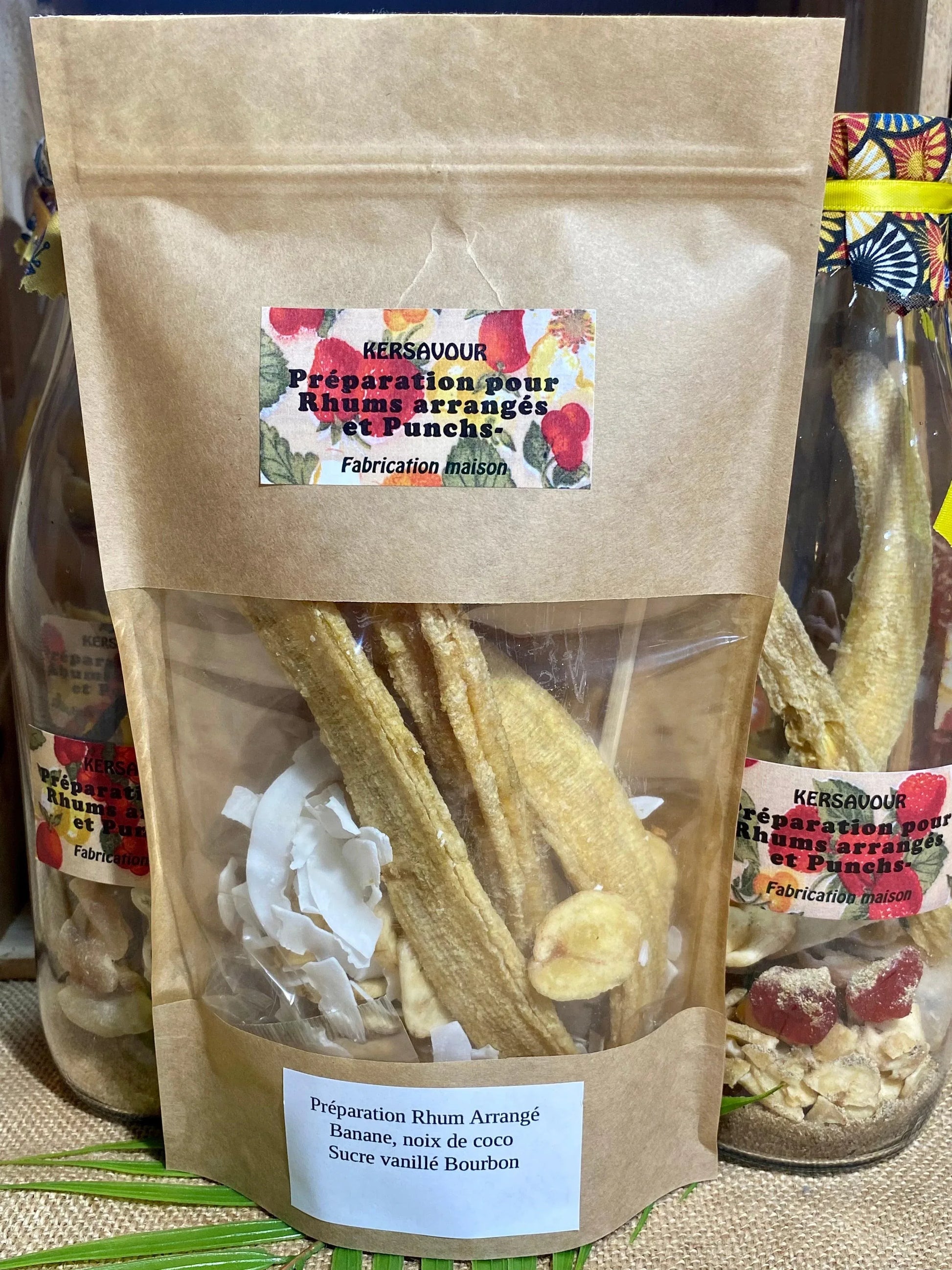 Rhum arrangé Banane Noix de coco vanille Bourbon