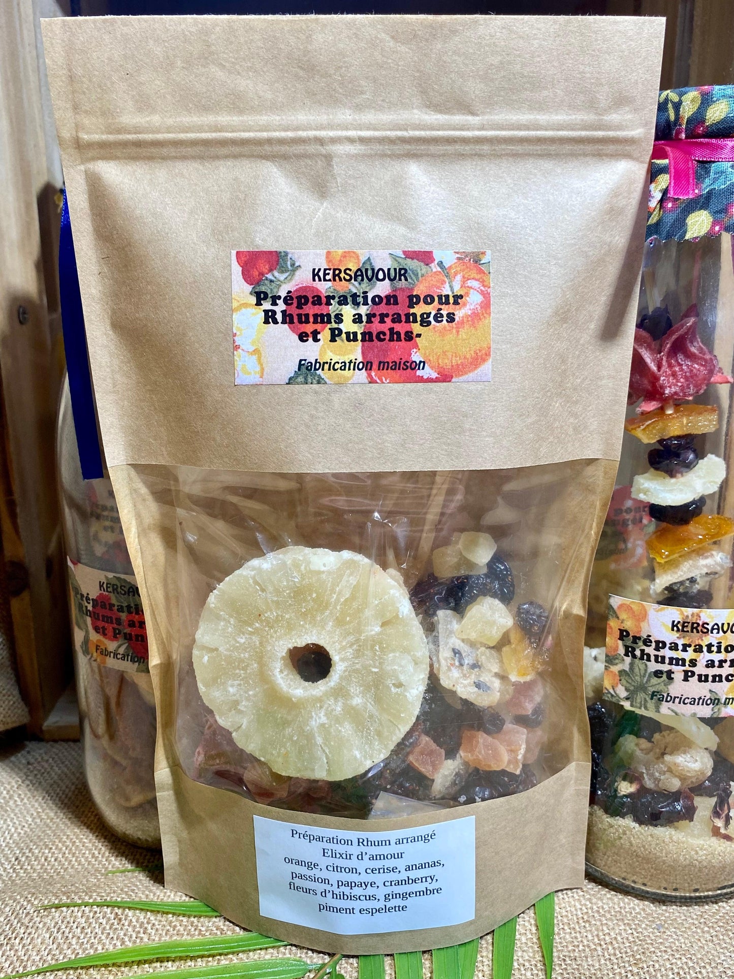 sachet préparation rhum arrangé L’Élixir d’Amour prêt à macérer pour 1 litre