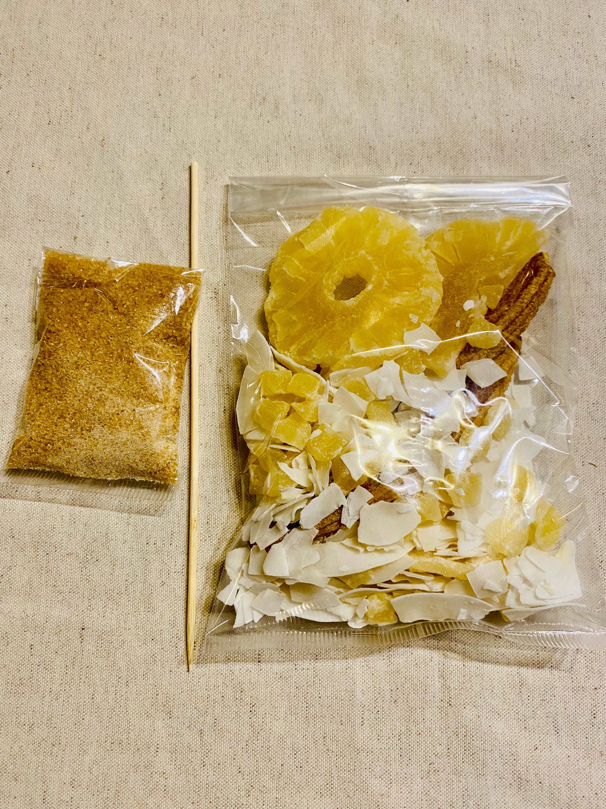 kit rhum arrangé : banane ananas noix de coco