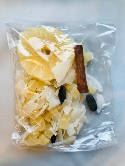 Sachet préparation rhum arrangé : Ananas fève de Tonka cannelle